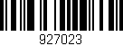 Código de barras (EAN, GTIN, SKU, ISBN): '927023'