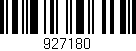 Código de barras (EAN, GTIN, SKU, ISBN): '927180'