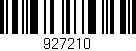 Código de barras (EAN, GTIN, SKU, ISBN): '927210'