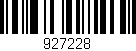 Código de barras (EAN, GTIN, SKU, ISBN): '927228'