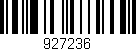 Código de barras (EAN, GTIN, SKU, ISBN): '927236'