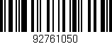 Código de barras (EAN, GTIN, SKU, ISBN): '92761050'