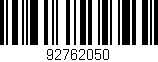 Código de barras (EAN, GTIN, SKU, ISBN): '92762050'