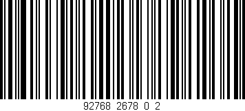 Código de barras (EAN, GTIN, SKU, ISBN): '92768_2678_0_2'