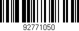 Código de barras (EAN, GTIN, SKU, ISBN): '92771050'