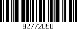 Código de barras (EAN, GTIN, SKU, ISBN): '92772050'