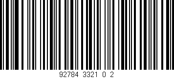 Código de barras (EAN, GTIN, SKU, ISBN): '92784_3321_0_2'