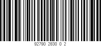 Código de barras (EAN, GTIN, SKU, ISBN): '92790_2830_0_2'