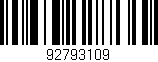 Código de barras (EAN, GTIN, SKU, ISBN): '92793109'