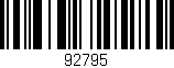 Código de barras (EAN, GTIN, SKU, ISBN): '92795'