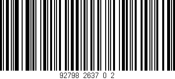 Código de barras (EAN, GTIN, SKU, ISBN): '92798_2637_0_2'