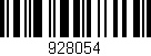 Código de barras (EAN, GTIN, SKU, ISBN): '928054'