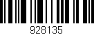 Código de barras (EAN, GTIN, SKU, ISBN): '928135'