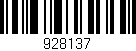 Código de barras (EAN, GTIN, SKU, ISBN): '928137'