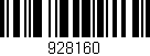 Código de barras (EAN, GTIN, SKU, ISBN): '928160'