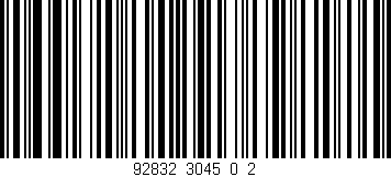 Código de barras (EAN, GTIN, SKU, ISBN): '92832_3045_0_2'