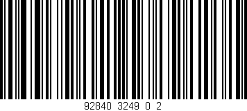 Código de barras (EAN, GTIN, SKU, ISBN): '92840_3249_0_2'