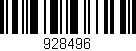 Código de barras (EAN, GTIN, SKU, ISBN): '928496'