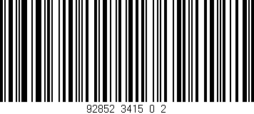 Código de barras (EAN, GTIN, SKU, ISBN): '92852_3415_0_2'