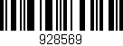 Código de barras (EAN, GTIN, SKU, ISBN): '928569'