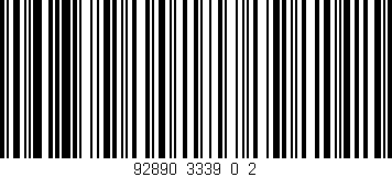 Código de barras (EAN, GTIN, SKU, ISBN): '92890_3339_0_2'