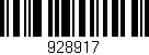 Código de barras (EAN, GTIN, SKU, ISBN): '928917'