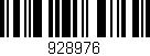 Código de barras (EAN, GTIN, SKU, ISBN): '928976'