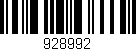 Código de barras (EAN, GTIN, SKU, ISBN): '928992'