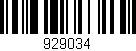 Código de barras (EAN, GTIN, SKU, ISBN): '929034'