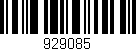 Código de barras (EAN, GTIN, SKU, ISBN): '929085'