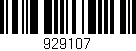 Código de barras (EAN, GTIN, SKU, ISBN): '929107'