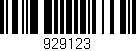 Código de barras (EAN, GTIN, SKU, ISBN): '929123'