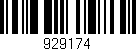 Código de barras (EAN, GTIN, SKU, ISBN): '929174'