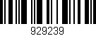 Código de barras (EAN, GTIN, SKU, ISBN): '929239'
