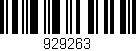 Código de barras (EAN, GTIN, SKU, ISBN): '929263'