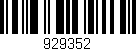 Código de barras (EAN, GTIN, SKU, ISBN): '929352'