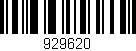 Código de barras (EAN, GTIN, SKU, ISBN): '929620'