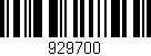 Código de barras (EAN, GTIN, SKU, ISBN): '929700'