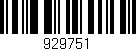Código de barras (EAN, GTIN, SKU, ISBN): '929751'
