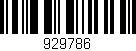 Código de barras (EAN, GTIN, SKU, ISBN): '929786'