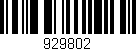 Código de barras (EAN, GTIN, SKU, ISBN): '929802'