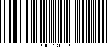 Código de barras (EAN, GTIN, SKU, ISBN): '92988_2261_0_2'
