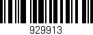 Código de barras (EAN, GTIN, SKU, ISBN): '929913'