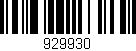 Código de barras (EAN, GTIN, SKU, ISBN): '929930'