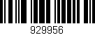 Código de barras (EAN, GTIN, SKU, ISBN): '929956'