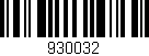 Código de barras (EAN, GTIN, SKU, ISBN): '930032'