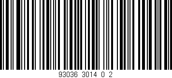 Código de barras (EAN, GTIN, SKU, ISBN): '93036_3014_0_2'