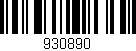 Código de barras (EAN, GTIN, SKU, ISBN): '930890'