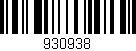 Código de barras (EAN, GTIN, SKU, ISBN): '930938'