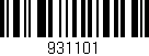 Código de barras (EAN, GTIN, SKU, ISBN): '931101'